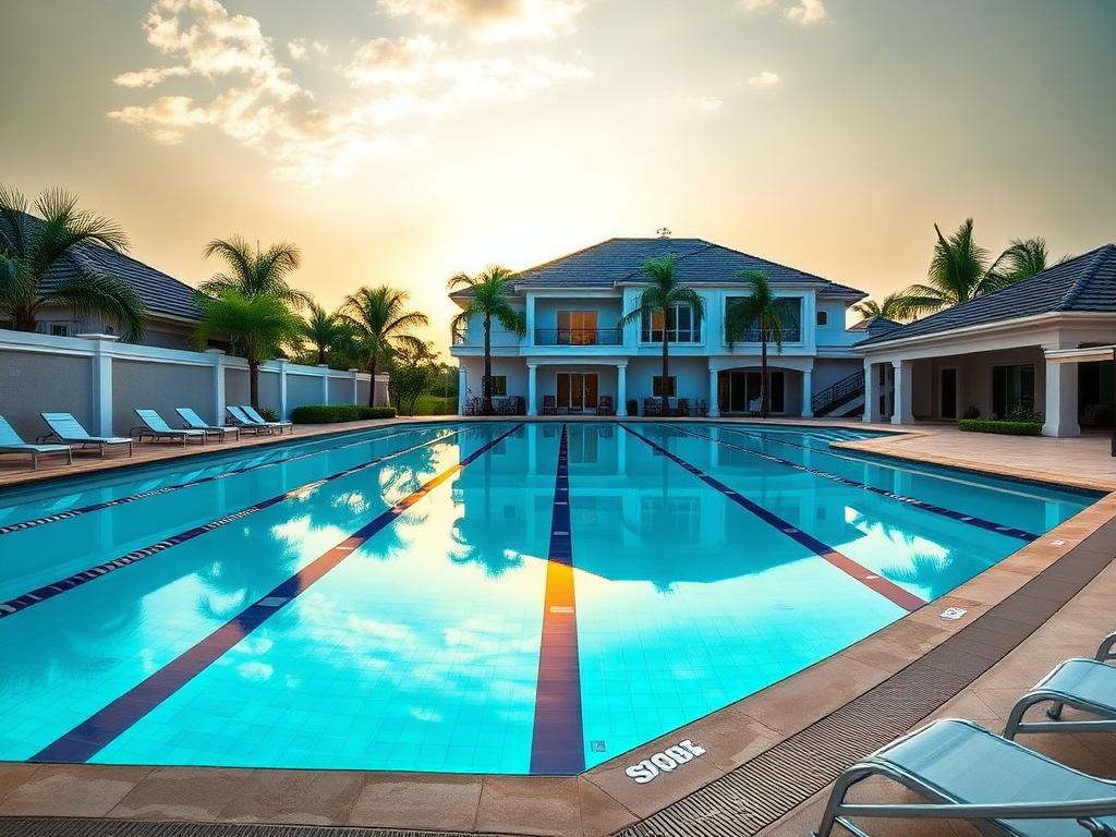 Olympic-Size Swimming Pool at Elite City Abuja